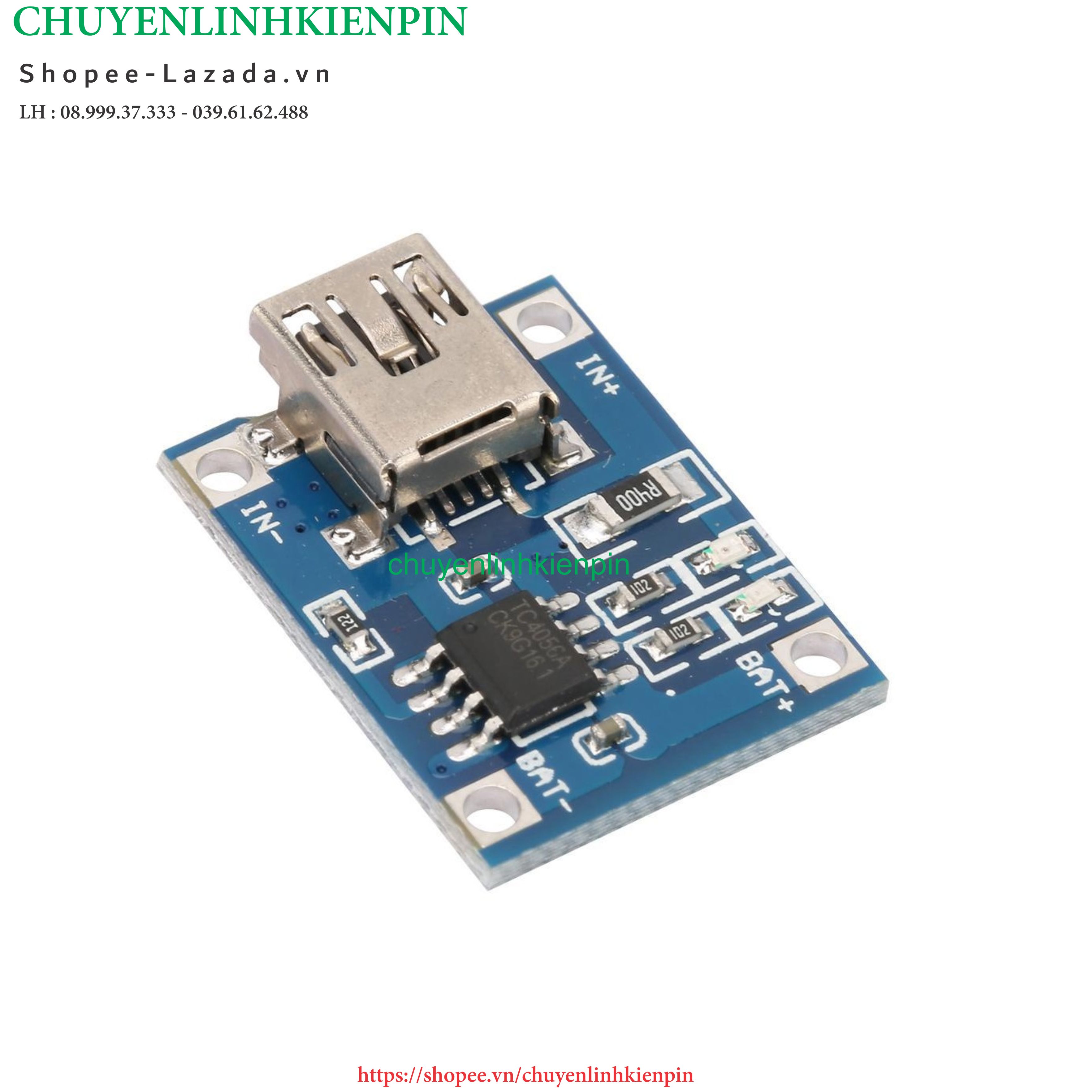 [HCM]Mạch Sạc Pin TP4056 1A MiNI USB( BL64 135 )