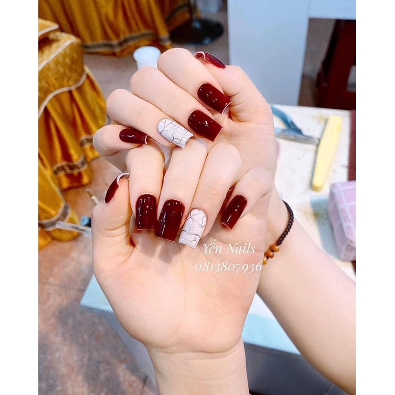 Sơn gel , sơn móng tay màu đỏ, đỏ cherry , đỏ đô , đỏ mận , đỏ thạch