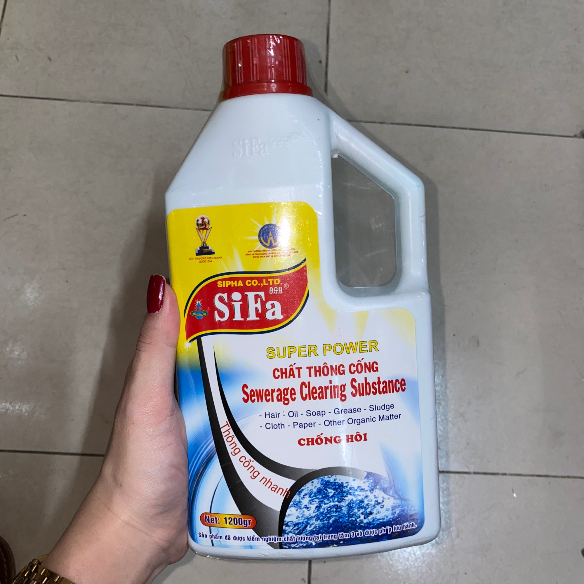 Chất thông cầu cống siêu tốc Sifa 1kg2, 1kg4
