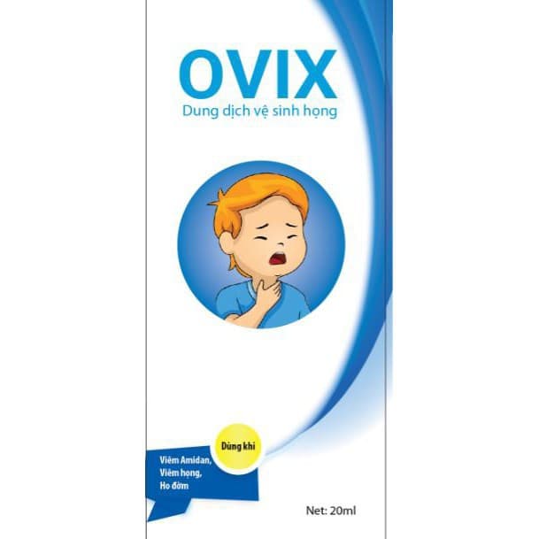 Dung dịch vệ sinh họng Ovix 20ml