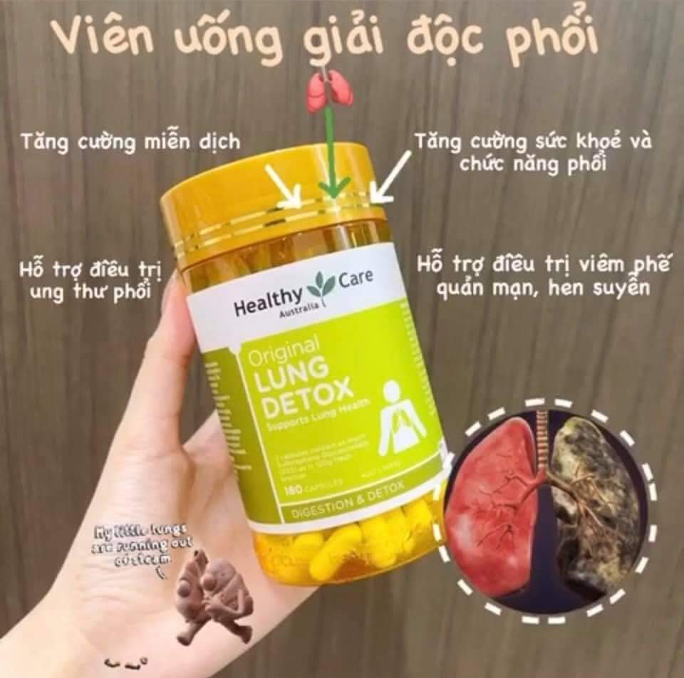 [HCM]Healthy Care Lung Detox 180 Viên