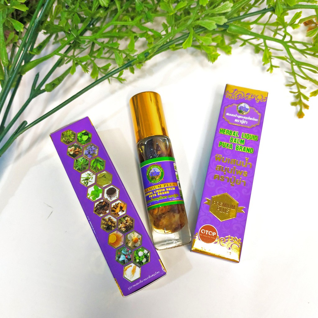 01 Dầu PUYA BRAND 19 Vị Thảo Dược THÁI LAN (8ml/chai)