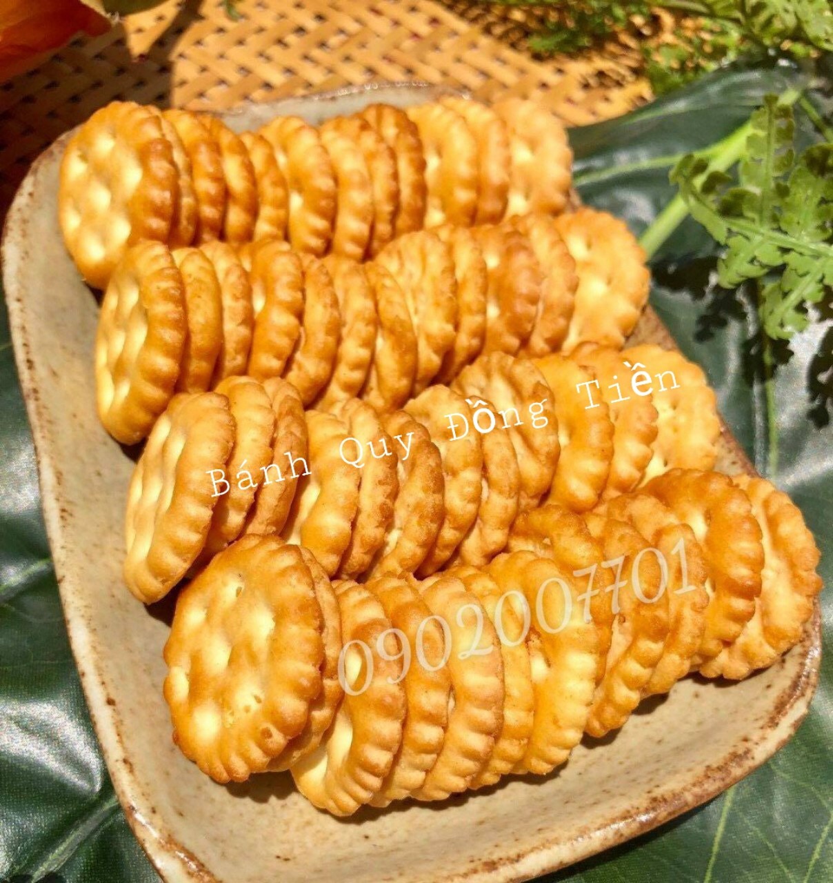 Bánh quy đồng tiền mặn  thơm ngon 100g/200g/500g - đồ ăn vặt