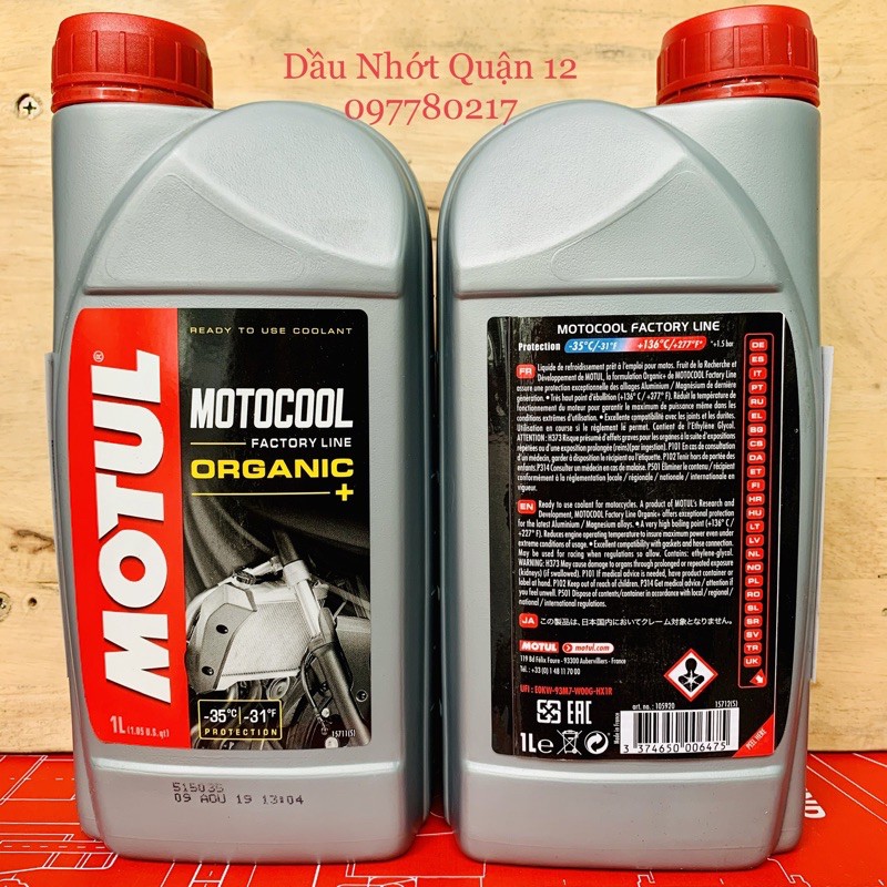 Nước Làm Mát Motul MOTOCOOL Factory Line Organic + Motorcycle Coolant