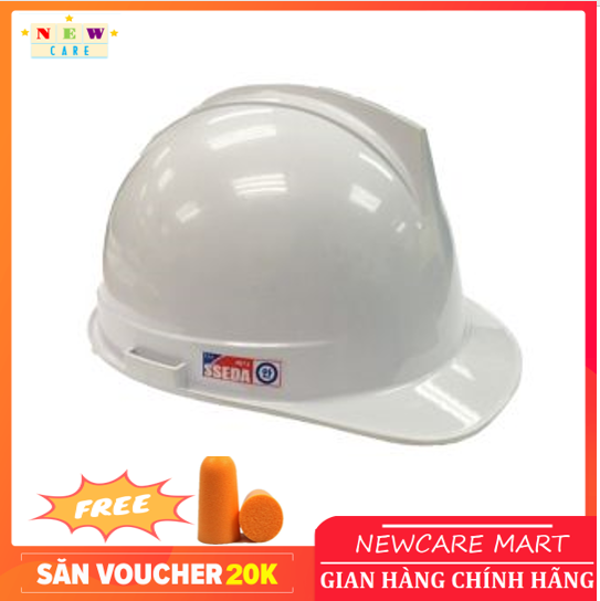 Mũ bảo hộ hàn quốc sseda - tặng cặp nút tai chống ồn 3m