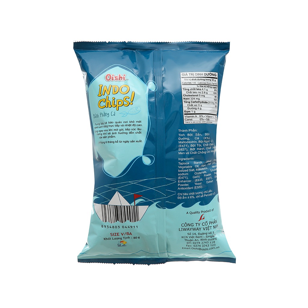 Snack bánh phồng cá Oishi FishCa 80g