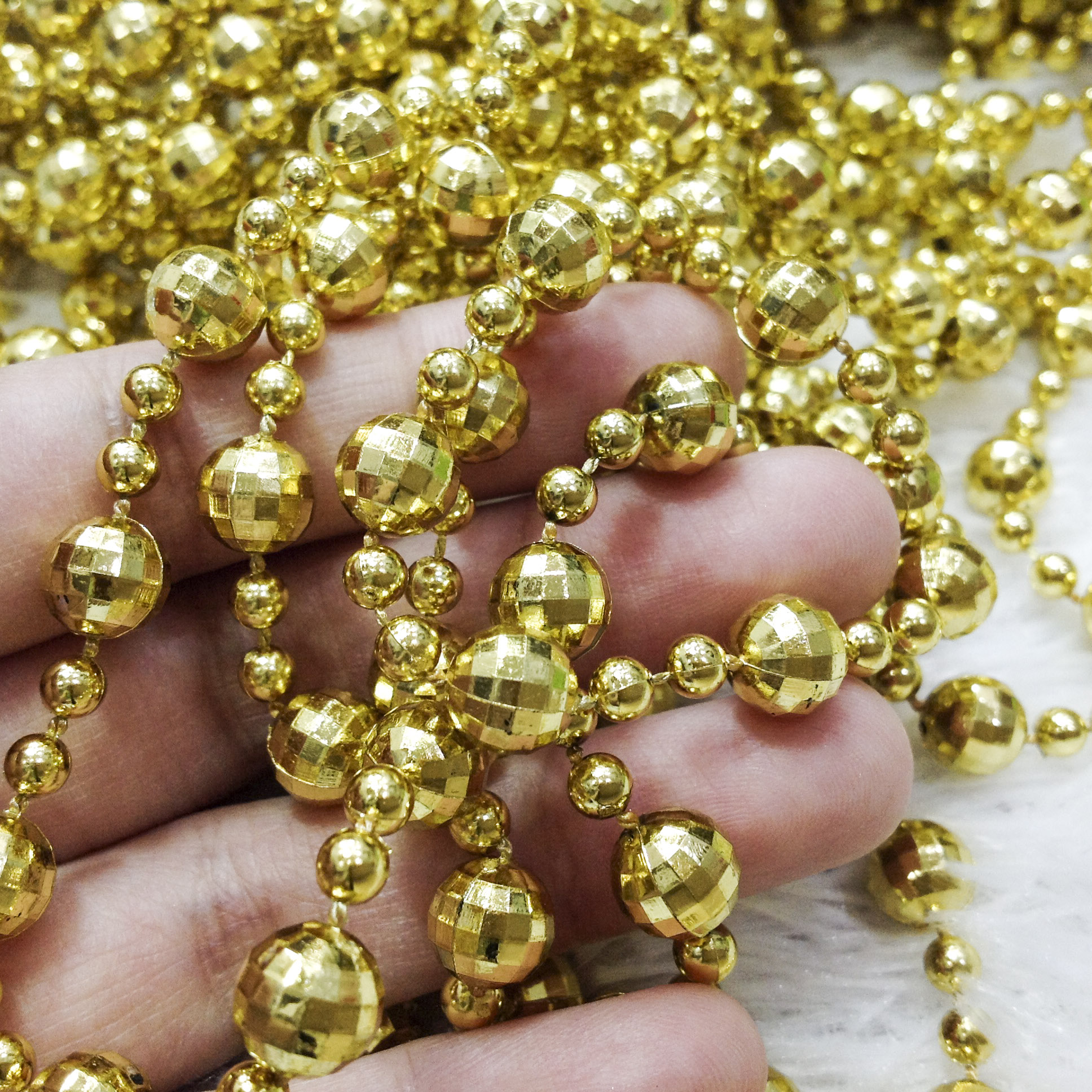 1m gold pearl string beads handmade trim fringe silver gold pearl bead curtain charms clothing