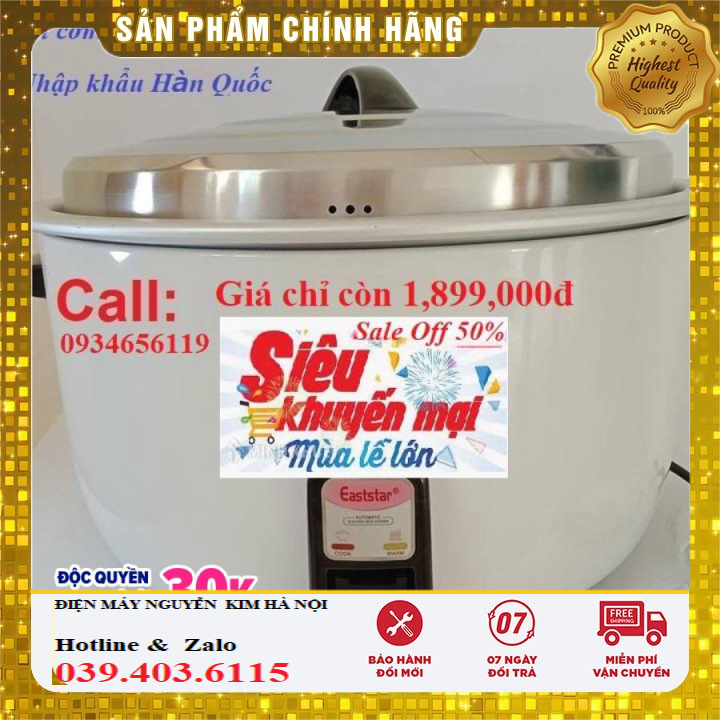 Nồi cơm điện công nghiệp - Nồi cơm điện công nghiệp Easttar /Cuckoo 40 lít, siêu bền, chất lượng, khuyến mại vàng đến 50% , bảo hành 12 tháng, uy tín chất lương