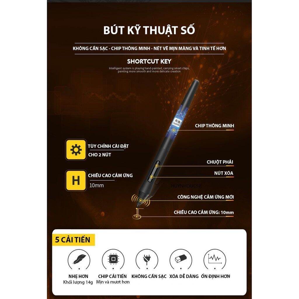 Bảng vẽ điện tử Gaomon 1060 Pro 2021 (sẵn)