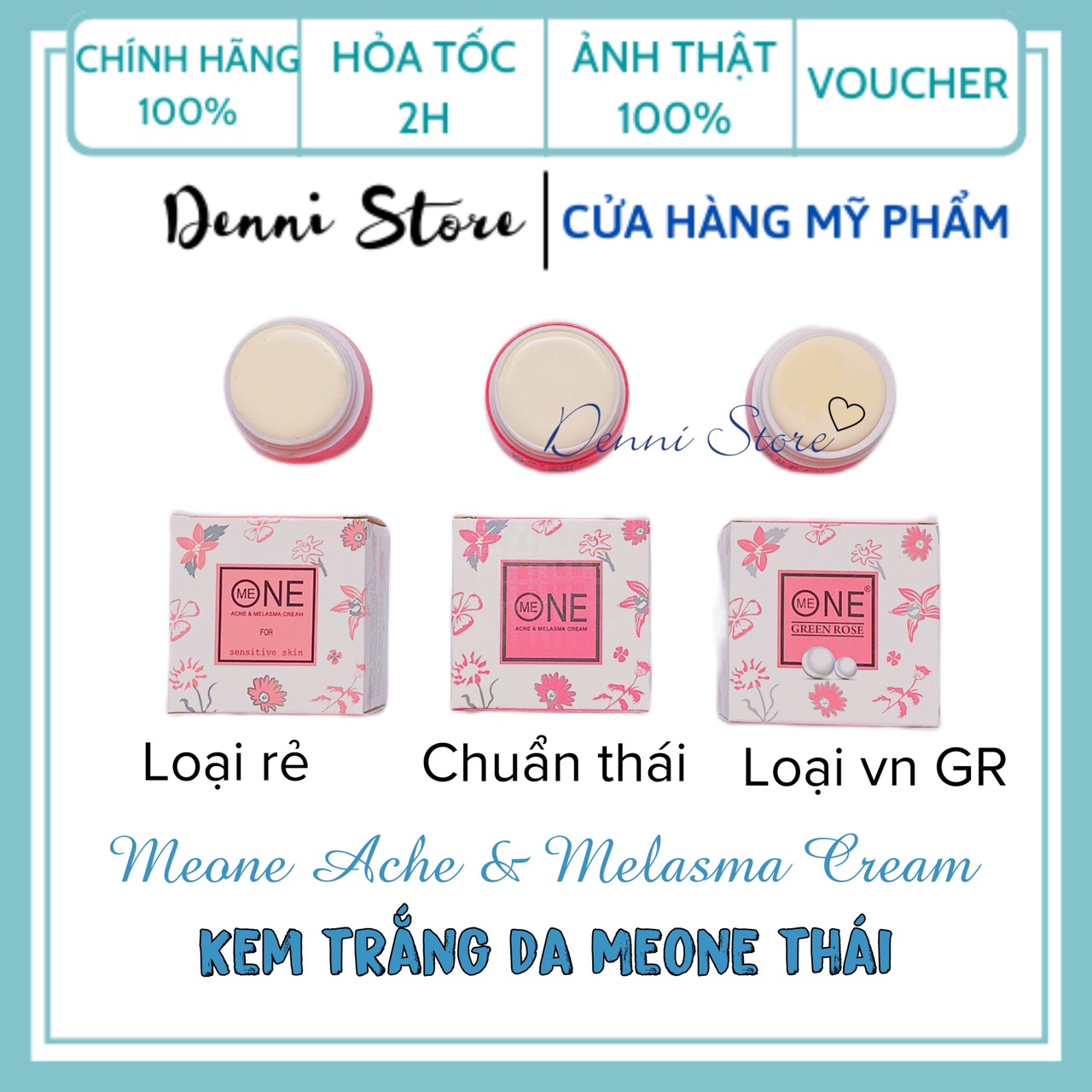 Kem Meone Thái Lan Dưỡng Trắng Da , Kem Me One Chuẩn Thái- mỹ phẩm Denni