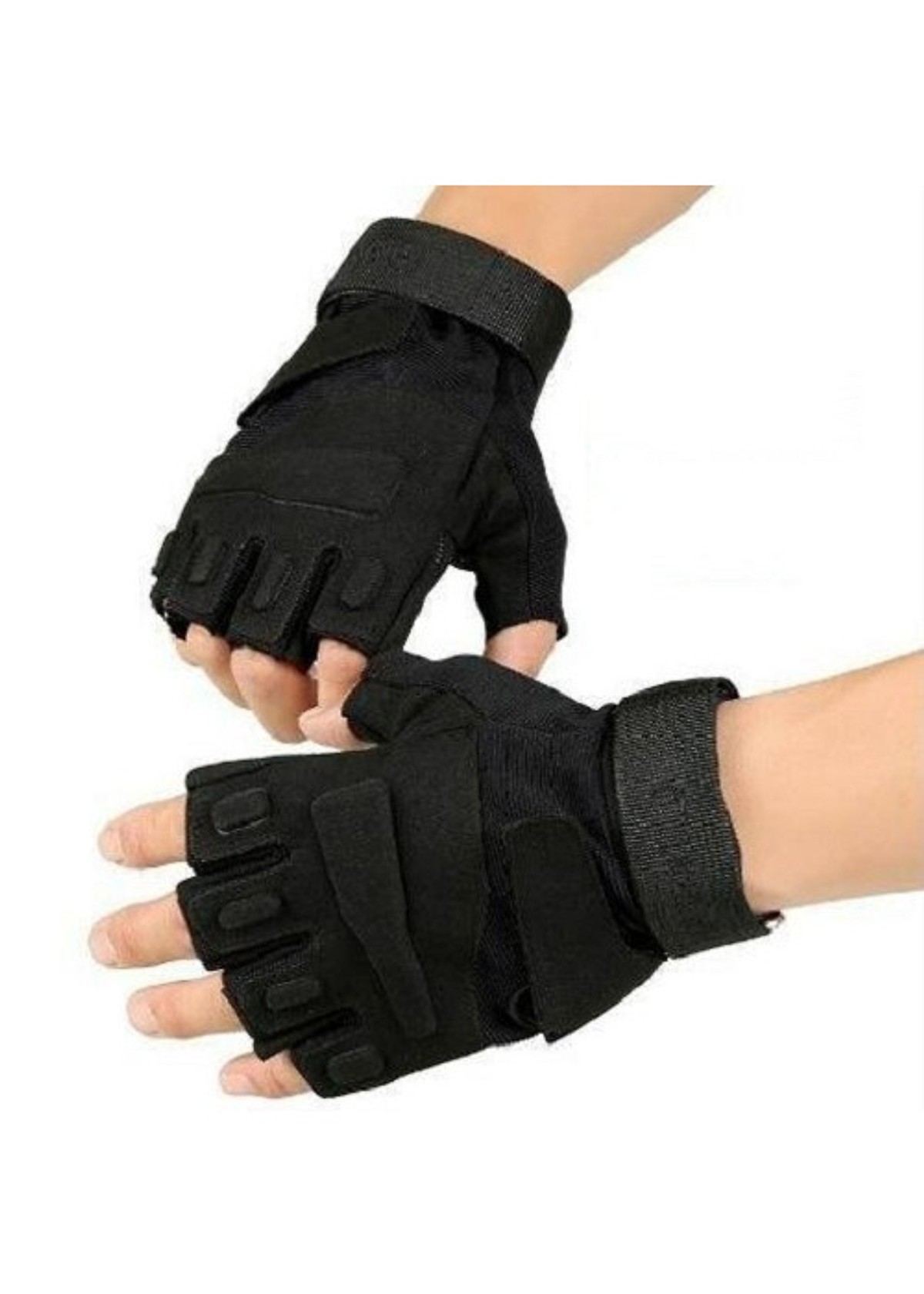 Găng tay chiến thuật Đi đường, bảo vệ bàn tay Black (lòng bàn tay 9.1-10cm)