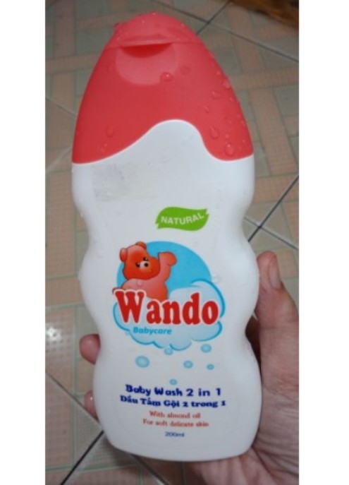 Dầu tắm gội 2 trong 1 Wando 200ml