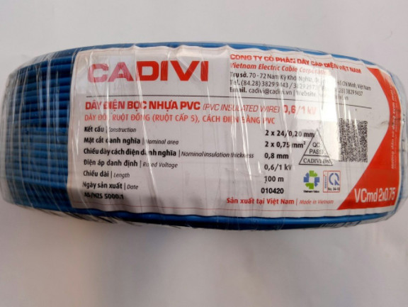 [CADIVI] Dây Điện Đôi [Cuộn 100m] VCmd / 2x0.75 [Rẻ vô địch] [Siêu Sale] [FreeShip] [Giá hủy diệt]
