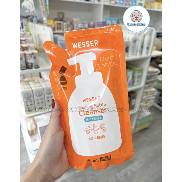 NƯỚC RỬA BÌNH SỮA WESSER 500ml