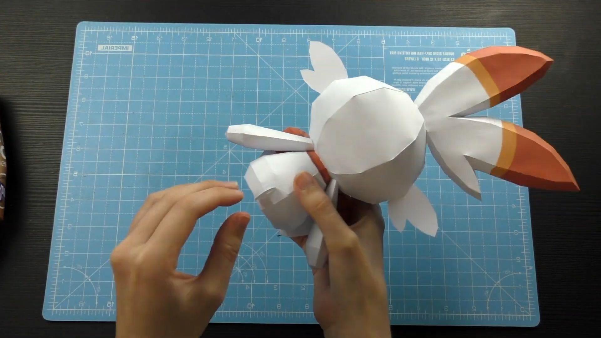 [HCM]Mô hình giấy [Pokemon Sword and Shield] Scorbunny