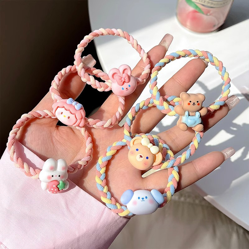 Set 3 chun buộc tóc thú cưng dễ thương bag u chunkeom025