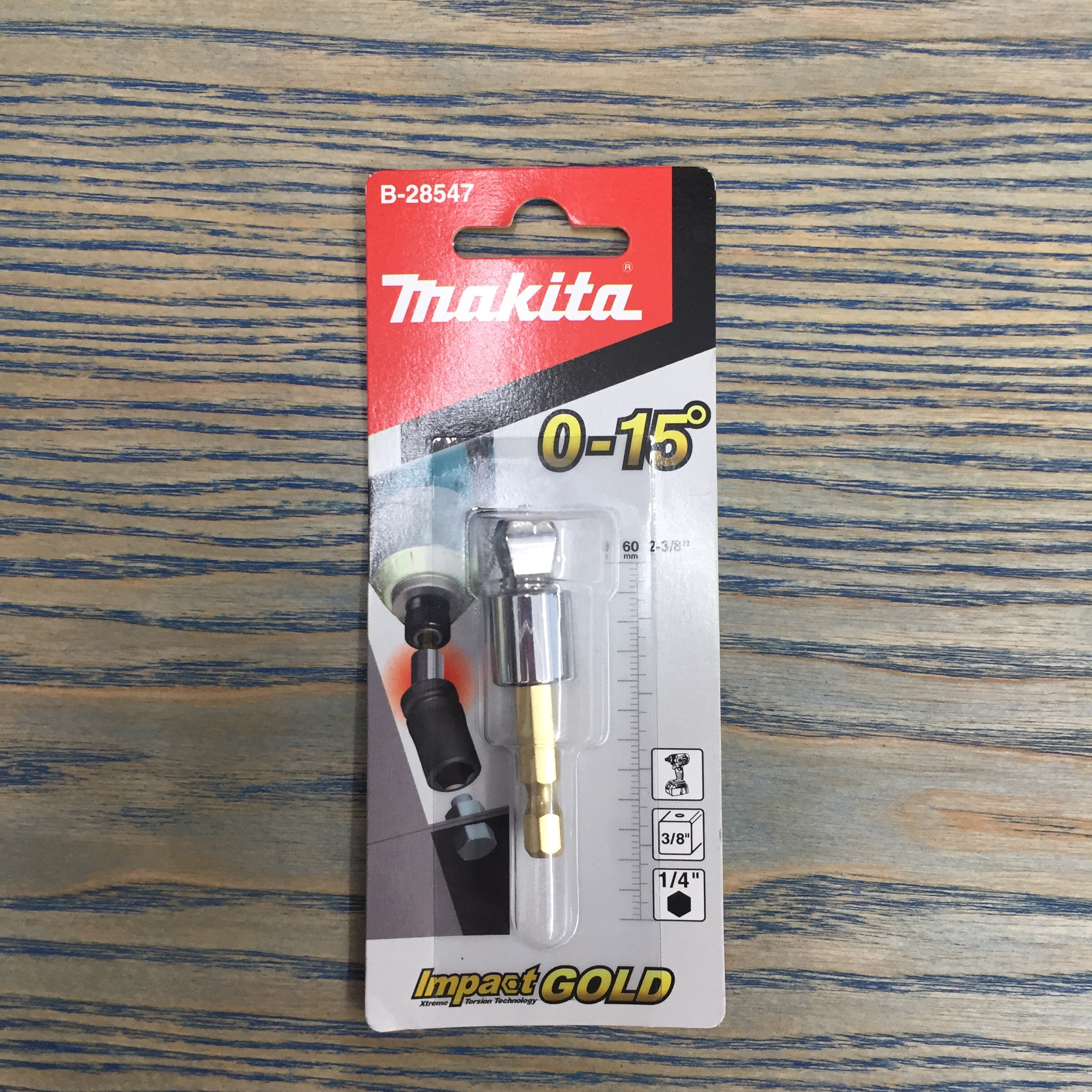 Đầu chuyển vặn vít sang Bulon 3/8" nghiên 0-15 độ Makita - B-28547