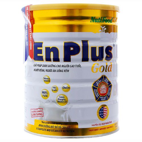 Sữa bột EnPlus Gold Nutifood lon 900g