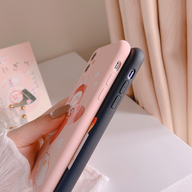 Ốp Lưng Silicon Màu Bảo Vệ CAMERA Bear Planes