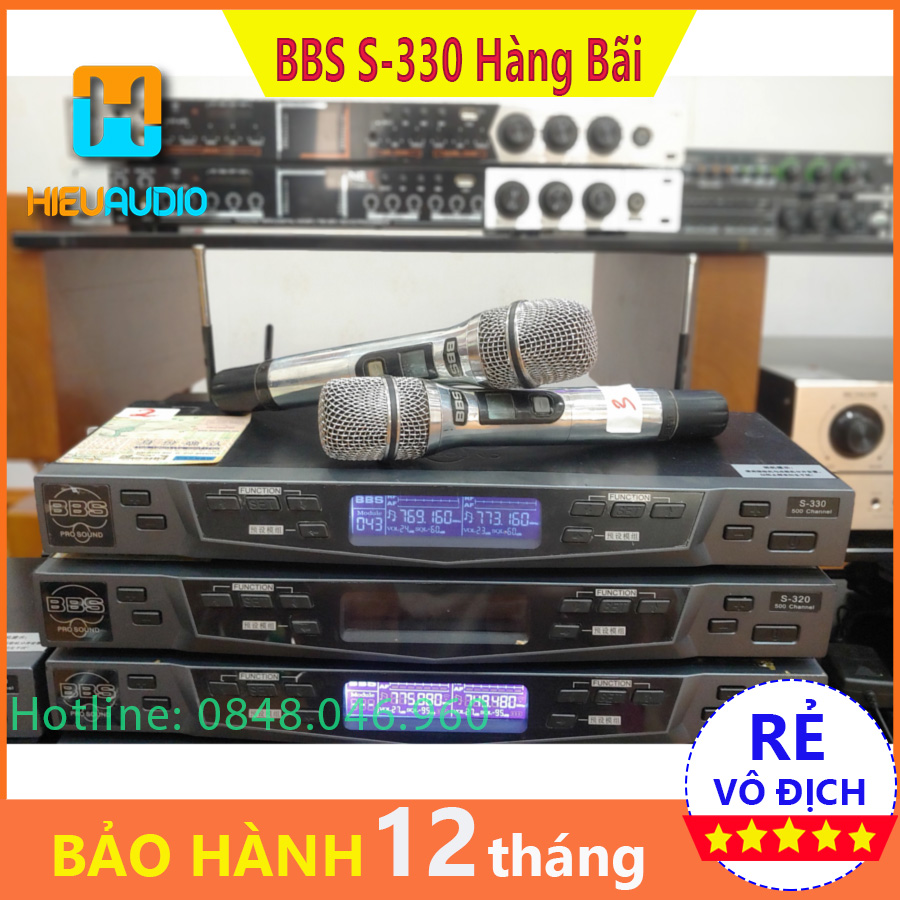 Micro BBS S-330 6 số BÃI XỊN (Main zin, củ mic zin)