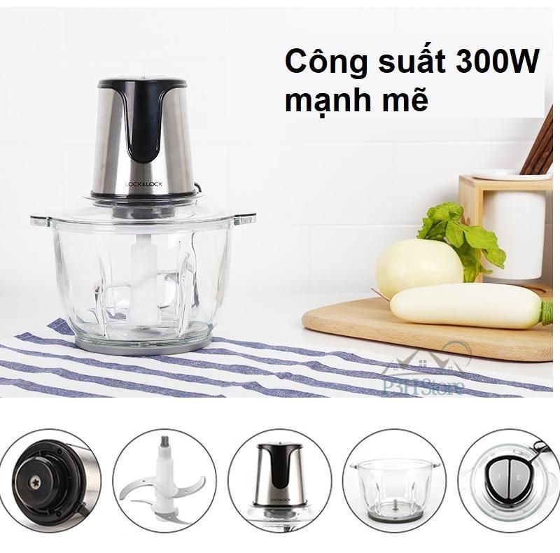 Máy xay thịt 2 lưỡi kép Lock&Lock EJM161 (1,2L)