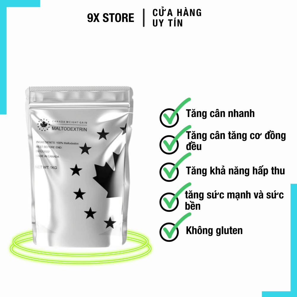 Sữa Tăng Cân Tăng Cơ Maltodextrin Canada (1Kg)