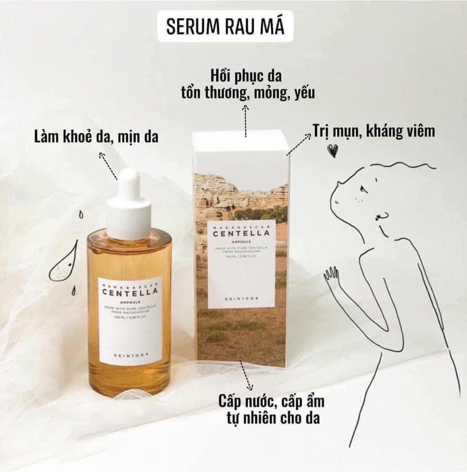 Tinh Chất Rau Má Giảm Mụn, Dưỡng Trắng Da và Phục Hồi Da SKIN1004 Madagascar Centella Asiatica Ampoule 100ml