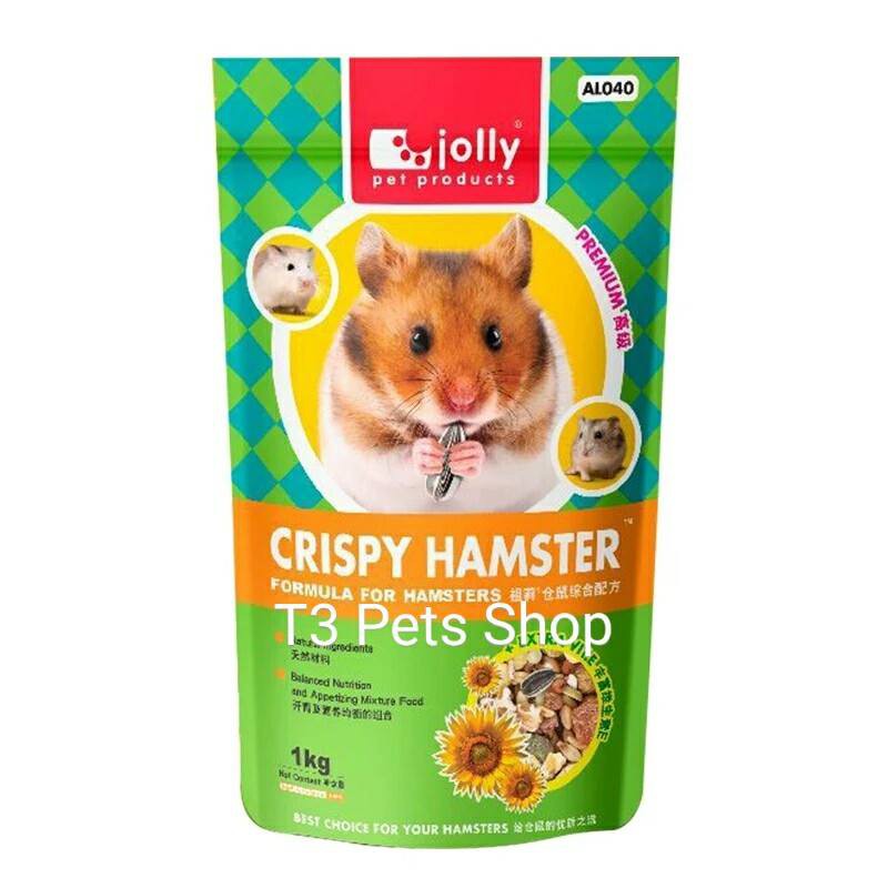 Thức ăn crispy 500gr và 1kg cho hamster (hạt giòn và nhiều hướng dương) - T3 PETS SHOP