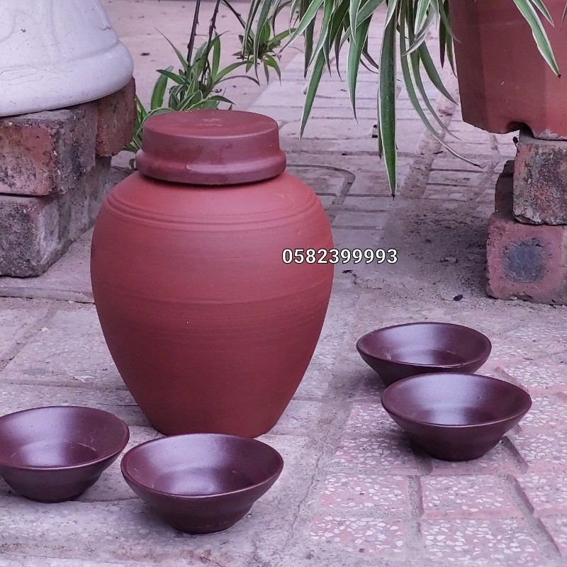Chum sành bát tràng 1l cao cấp (Gốm sứ Bách Việt Bát Tràng)