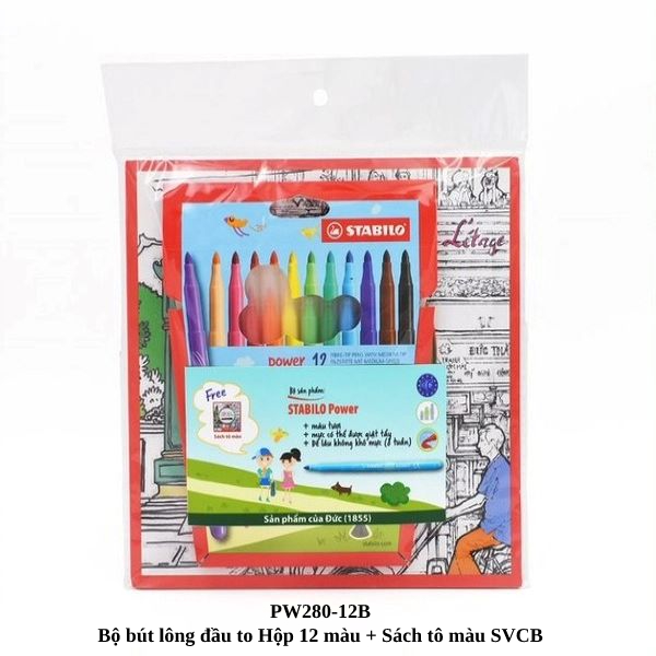 Bút lông đầu to stabilo - pw280