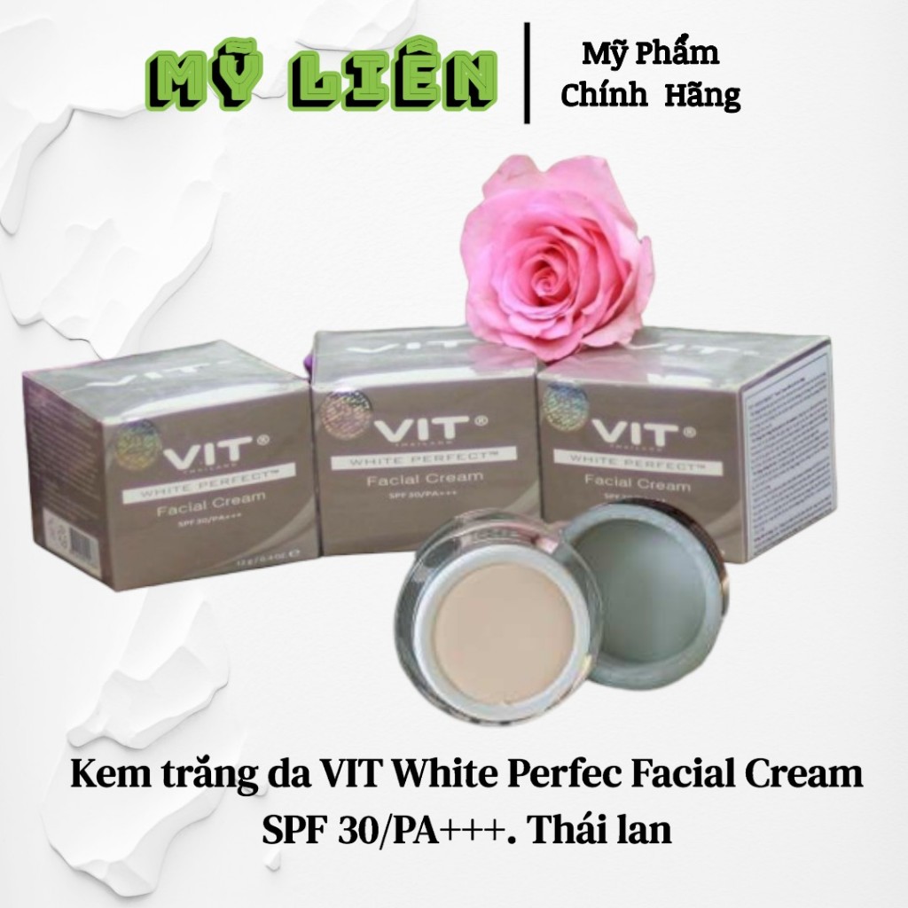 Kem trắng da vit white perfect facial cream thái lan