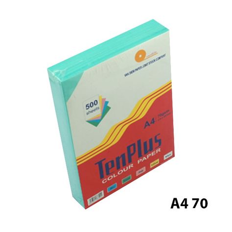 Giấy màu Tenplus 70 A4 (dương, lá, hồng, vàng)