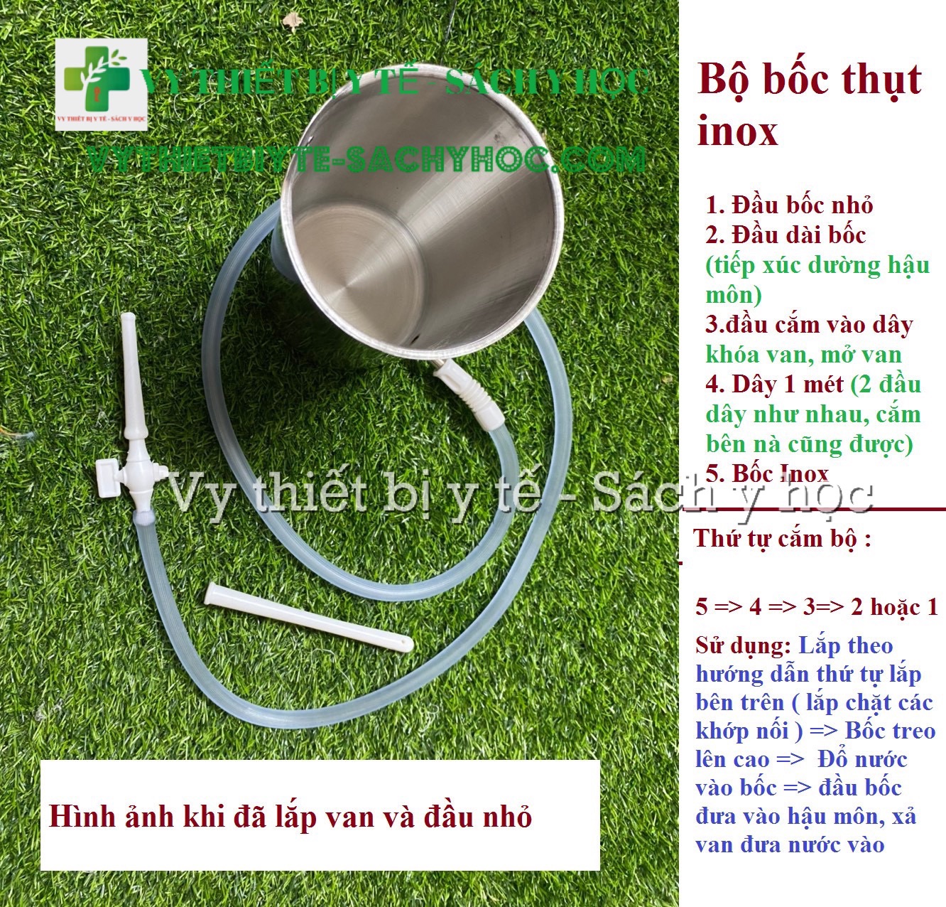 Bộ bốc thụt hậu môn inox và phụ kiện
