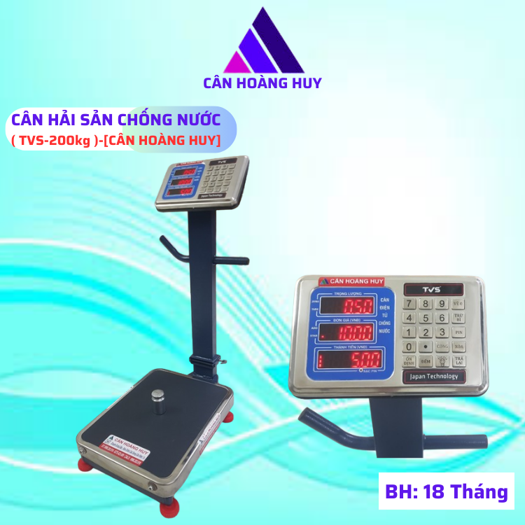 TV table shape electronic scale-200kg waterproof, specialized in seafood weighing .. Hoang Huy