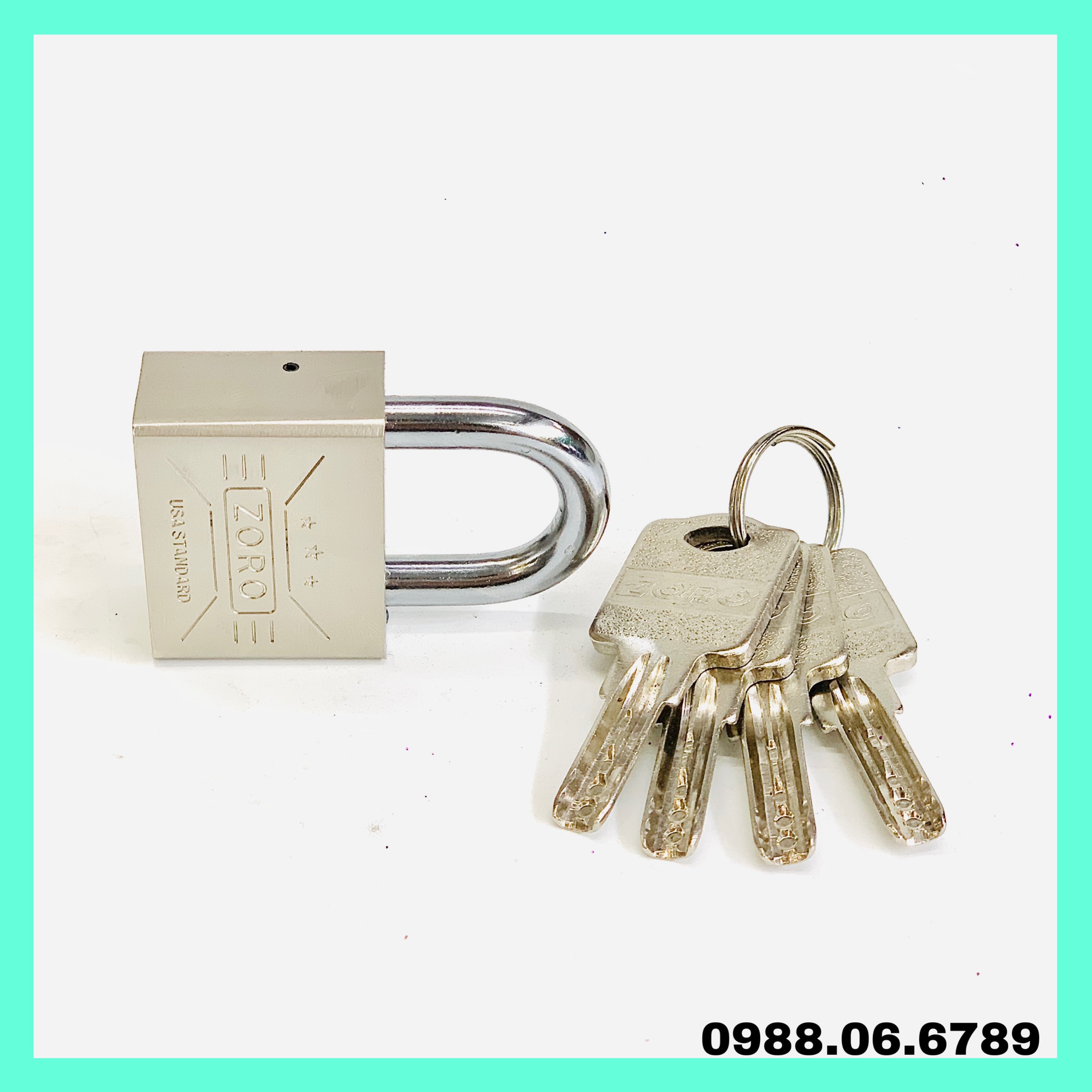 Ổ khóa ZORO 4 phân ,chìa muỗng ⚡chính hãng⚡ ổ khóa chống trộm cao cấp công nghệ Mỹ - ổ khóa cửa nhà chống rỉ sét,chống nước, bảo hành 5 năm