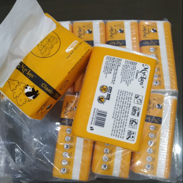 Bịch 10 gói Giấy ăn gấu trúc MyLan (hàng Việt Nam)