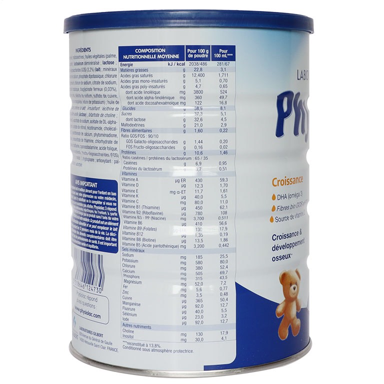 [Mẫu mới] Sữa Physiolac số 3 900g