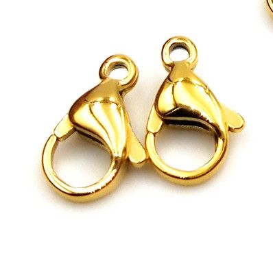 (Hàng nano vàng không phai) Móc Khóa Càng Cua Cao Cấp thay thế móc dây chuyền móc lắc tay chân -Hàng titan sáng bóng bền màu không đen