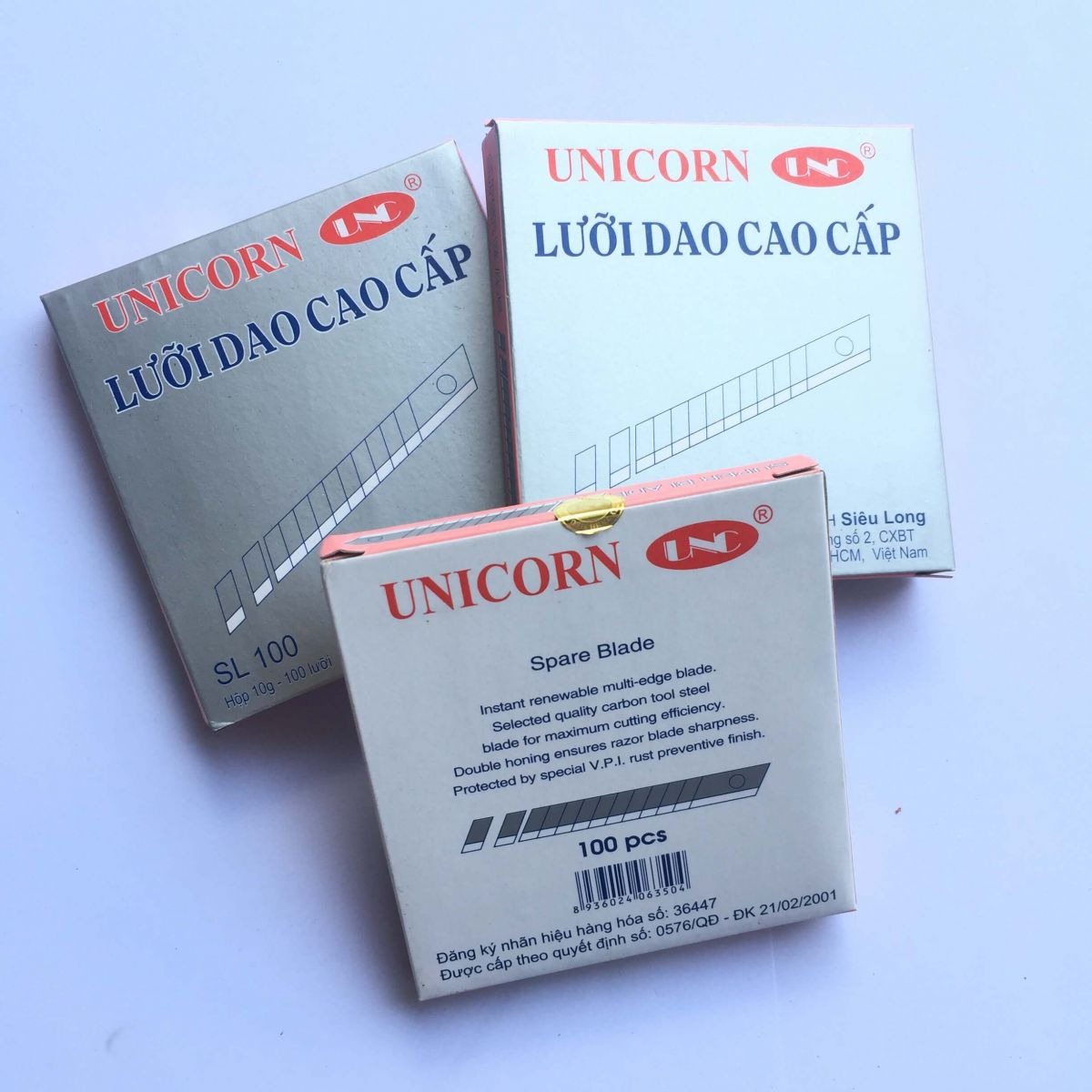 Lưỡi dao cao cấp lớn/nhỏ unico vàng sl100/sl150