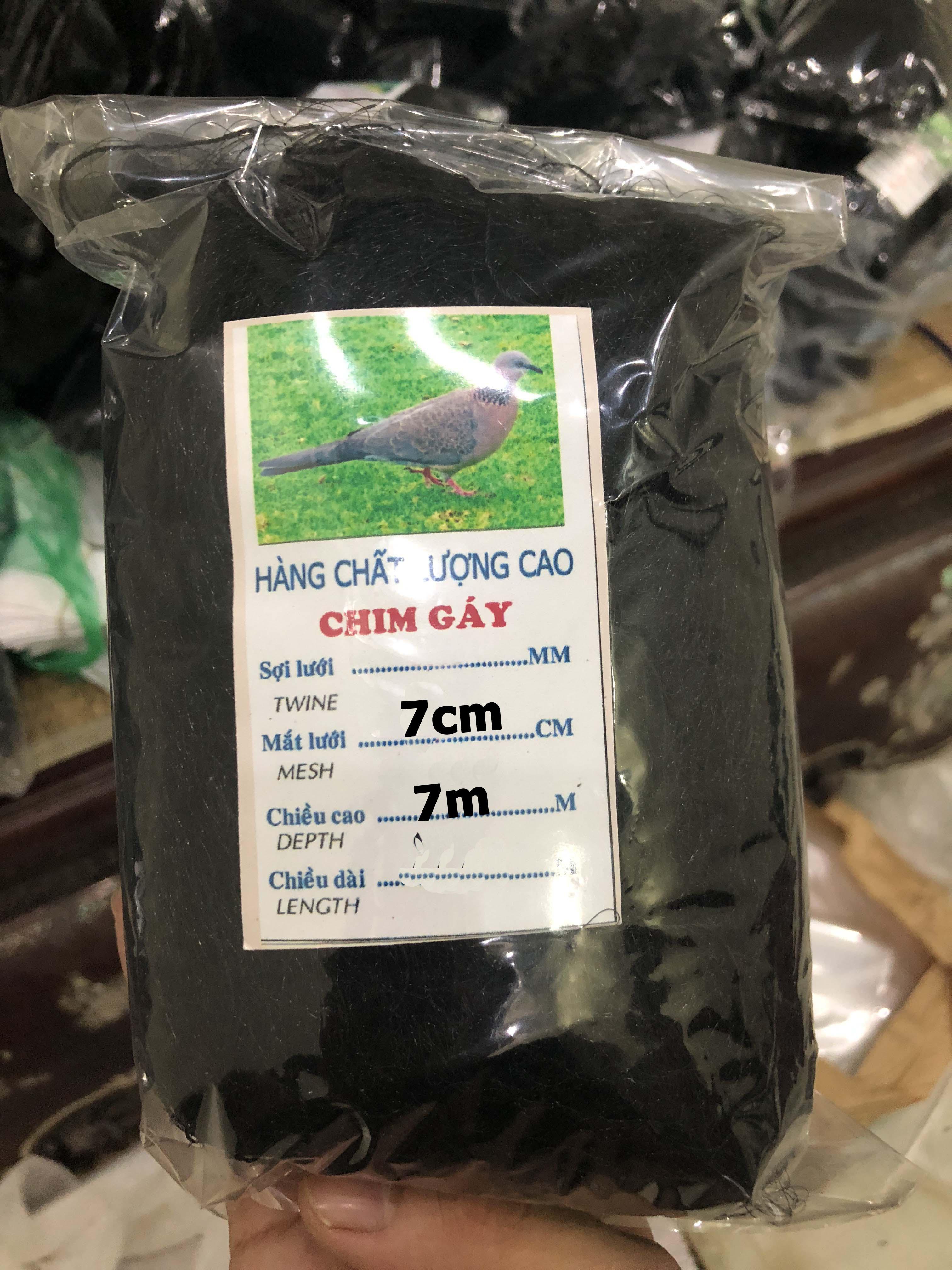 30M Lưới bẫy chim cu gáy cao 7m mắt lưới 7cm chất lượng cao