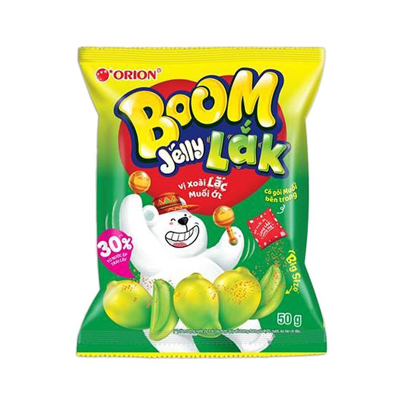 Kẹo dẻo Boom Jelly xoài lắc muối ớt