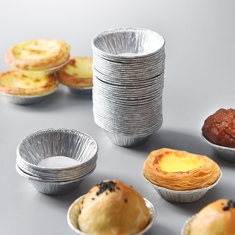 Set 100 cốc chén giấy bạc bánh tart, nướng hàu