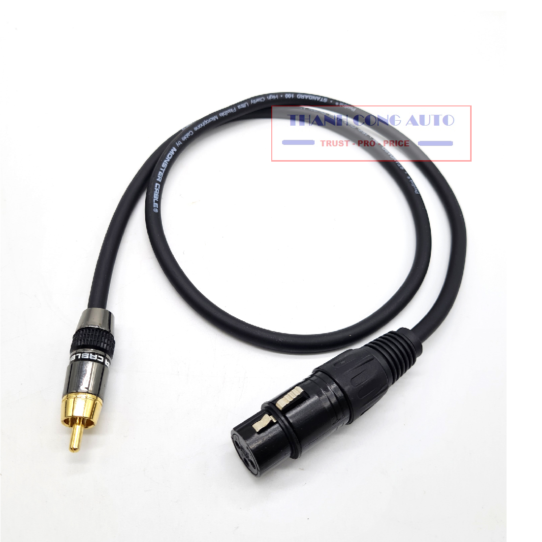 01 Dây Canon Cái ra AV Bông Sen RCA chính hãng Monster Standard cao cấp - nhiều kích thước