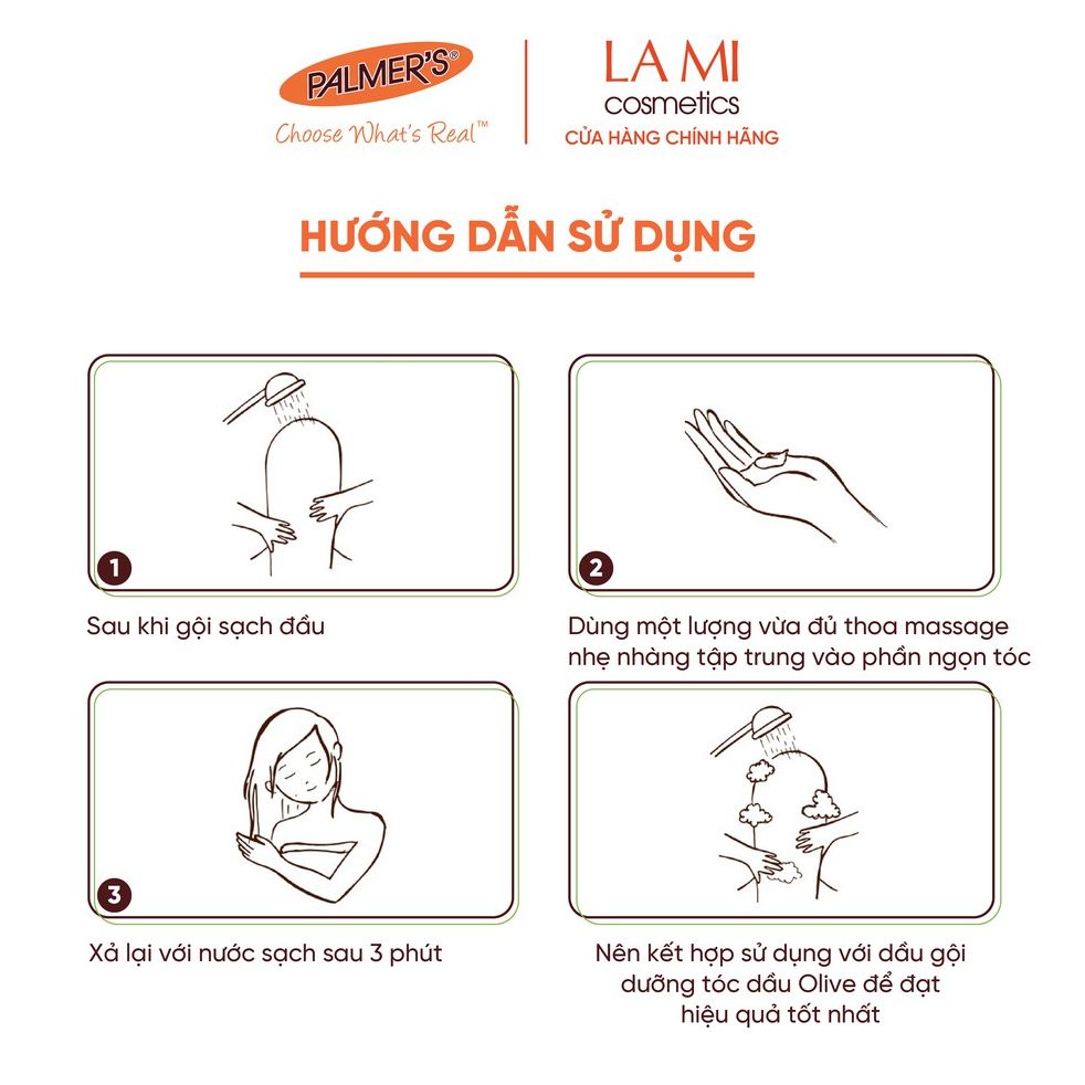 [14/02/25] Dầu xả dưỡng tóc Olive Palmer's 250ml