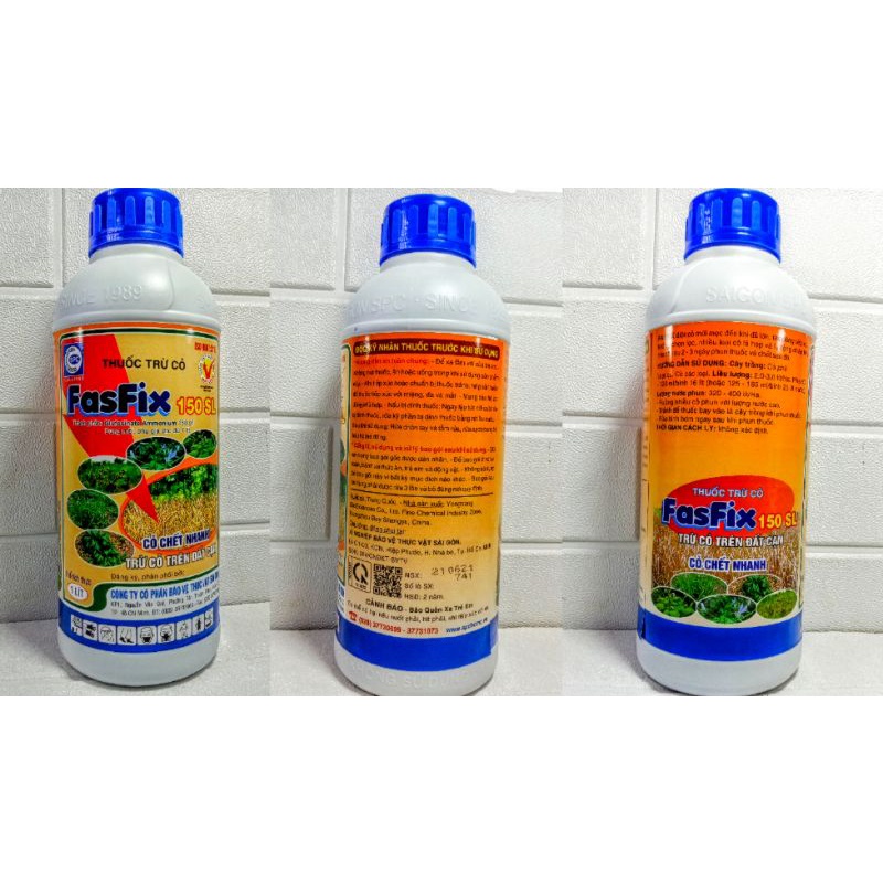 Thuốc trừ cỏ fasfix 1l 150sl - cỏ chết nhanh trừ cỏ trên đất cạn