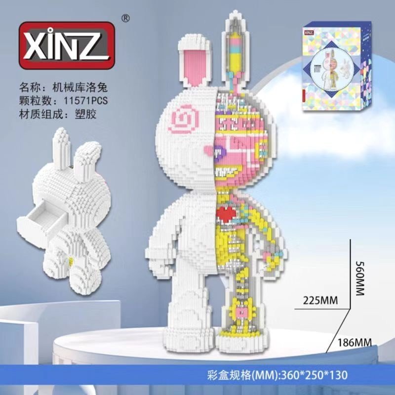 Lego thỏ momo lắp ghép mô hình thỏ momo 55cm