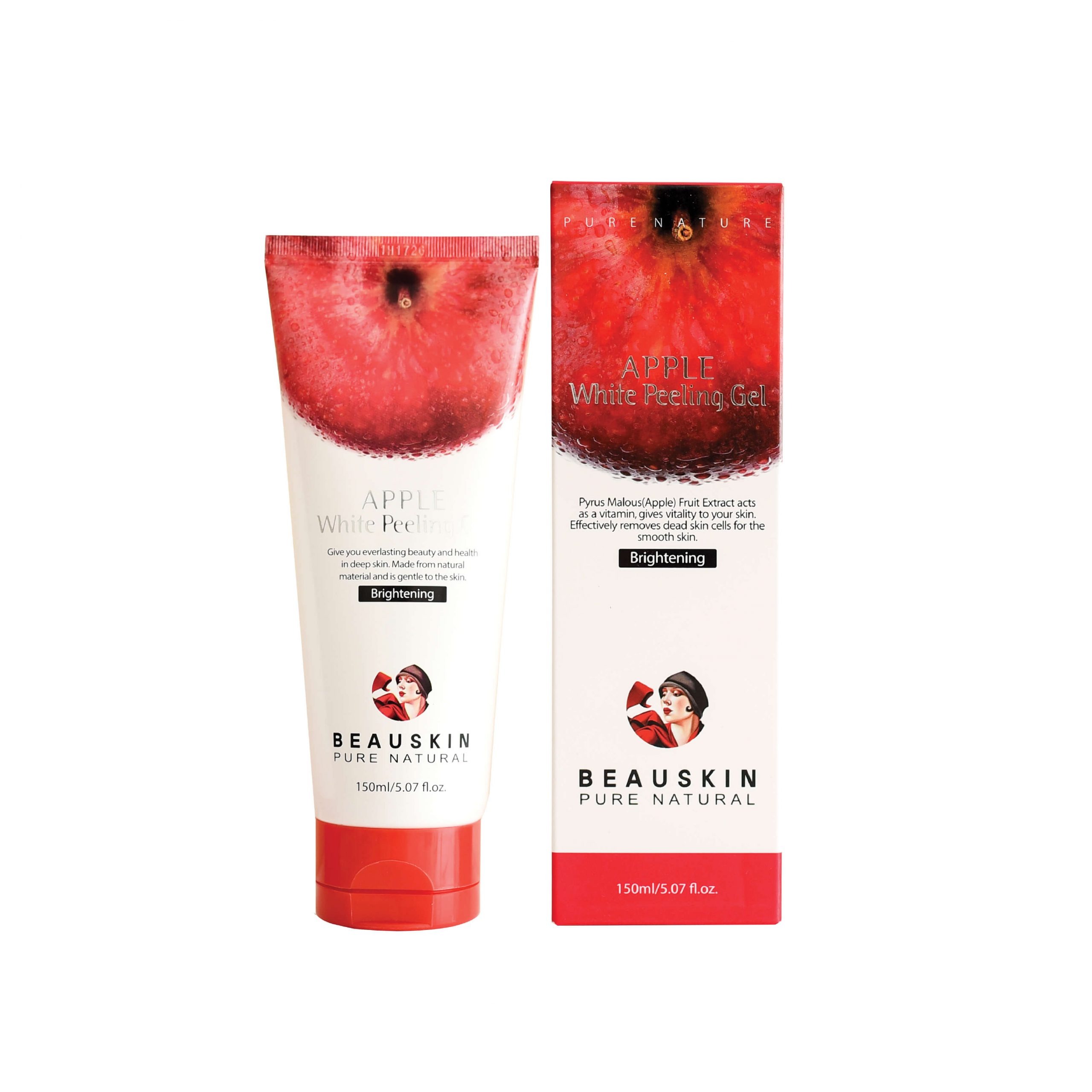 [HCM]Tẩy da chết trắng da sạch mụn cám mụn đầu đen Beauskin Apple white peeling gel 150ml - Hàn Quốc Chính Hãng