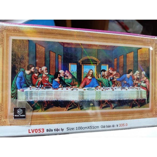 Tranh đính đá bữa tiệc ly lv053_100*51cm