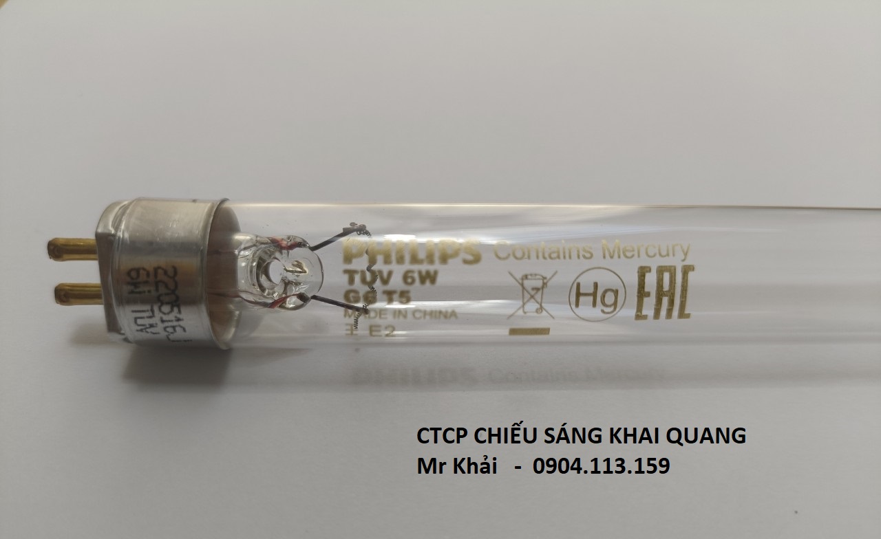 Bóng đèn uv cho máy lọc nước philips tuv 6w g6 t5 china