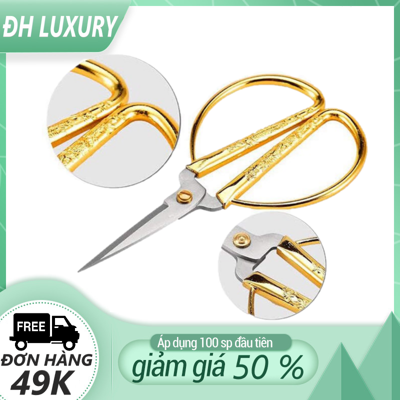 Kéo rồng phượng cán vàng siêu sắc SK5